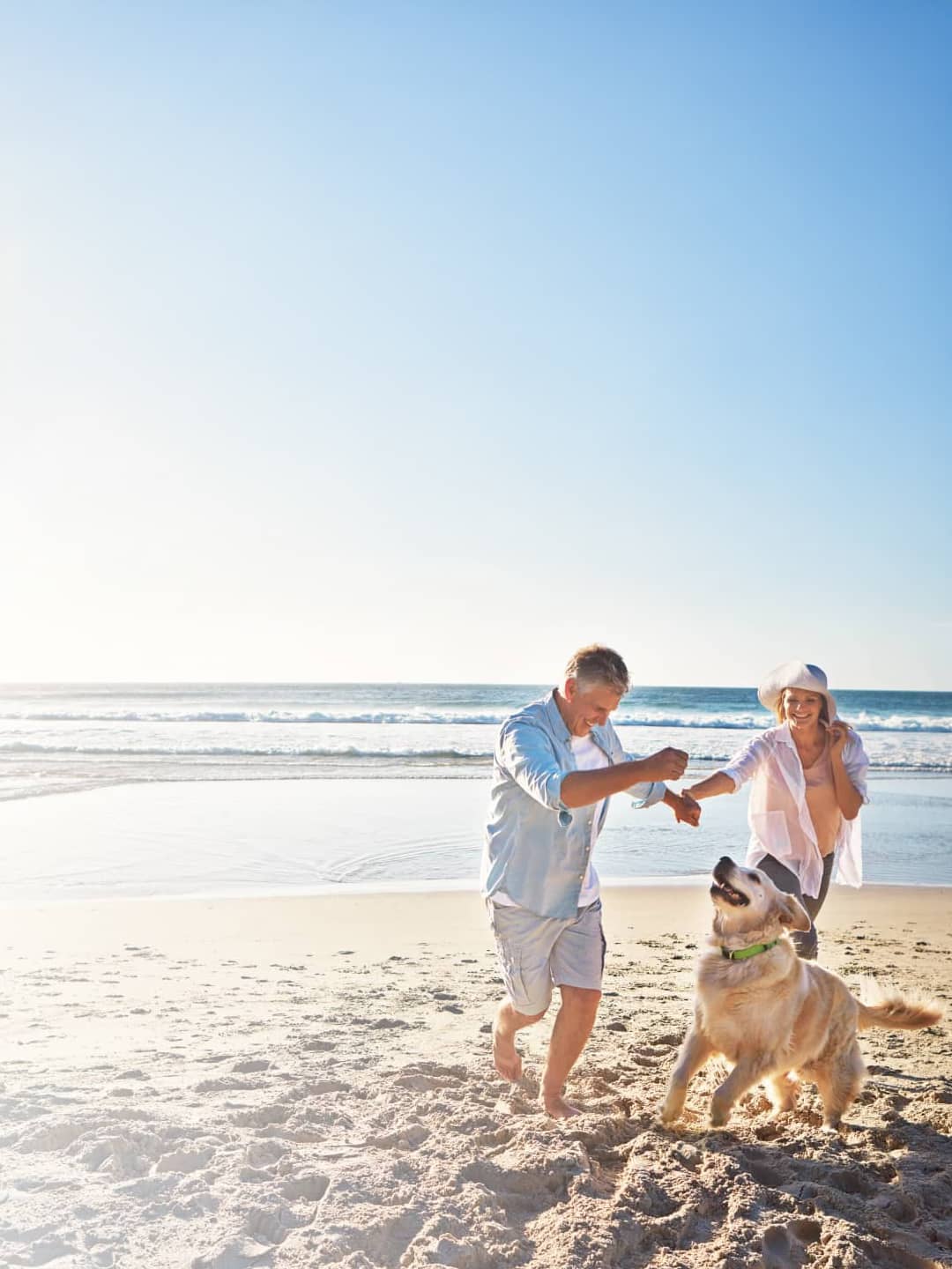 A couple dancing on the beach