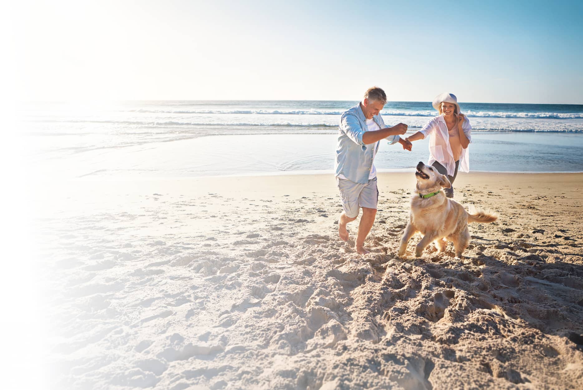 A couple dancing on the beach