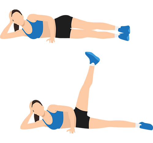 side-lying leg lifts guide